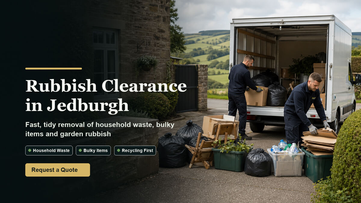 Rubbish clearance in Jedburgh and the Scottish Borders
